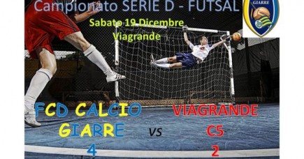 Viagrande c5 - Fcd Calcio Giarre 2-4