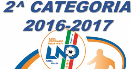UFFICIALIZZATI I GIRONI DELLA SECONDA CATEGORIA.
