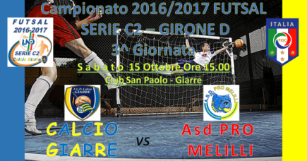 FUTSAL: CALCIO GIARRE - PRO MELILLI 3-6