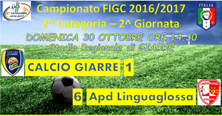 CALCIO GIARRE - LINGUAGLOSSA: AMARA SCONFITTA!!!